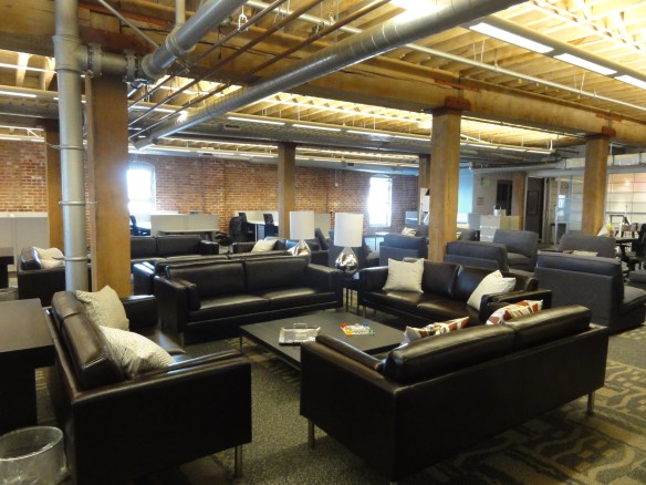 Casual Work Area at Yammer at PMI's 410 Townsend