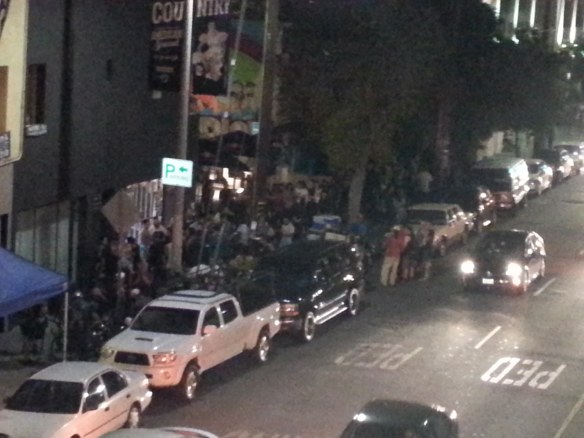 Crowds Waiting to Get Into a Venue