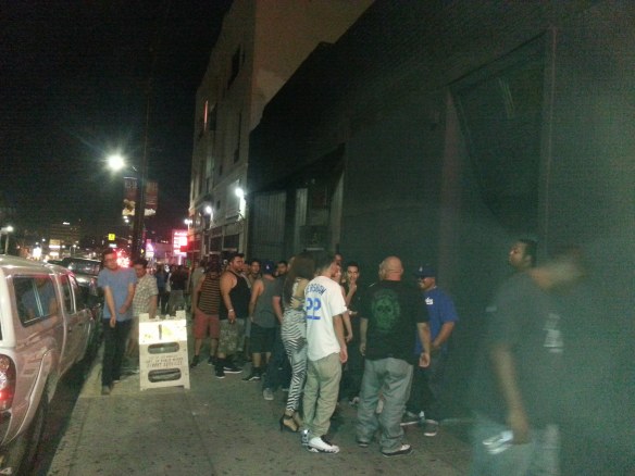 A line in front of another Indie Rock Club