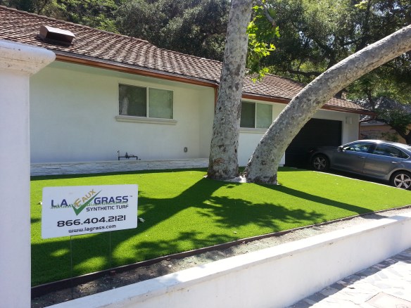 Synthetic Turf Front Lawn