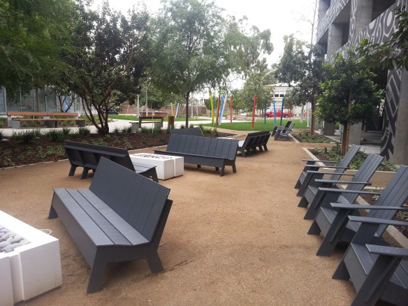 New Outdoor Furniture and Landscaping at I/O Playa Vista
